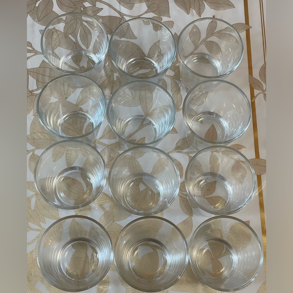 Set of 12 Whisky / Wine Clear Sz 3”Vintage Drinking Glass